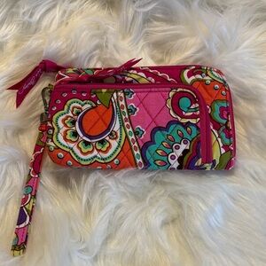 Vera Bradley Multi Color Patterned Wristlet/Wallet